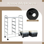 GOFLAME 10-Drawer Rolling Storage Cart, Art Craft Storage Organizer on Wheels - Image 6