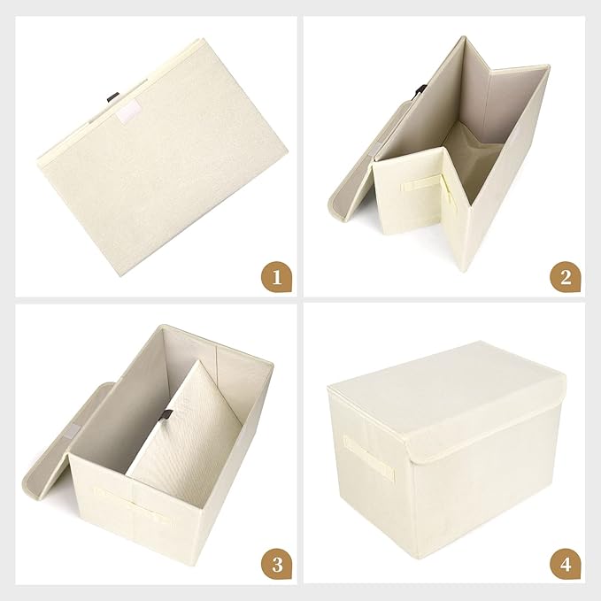 Bagnizer Large 42 Quarts Collapsible Stackable Storage Bins Cube - Image 6