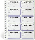 Visitor Log Book, Spiral-Bound Visitor Badges, Guest Register Book, Carbon Copy by IDCardPros