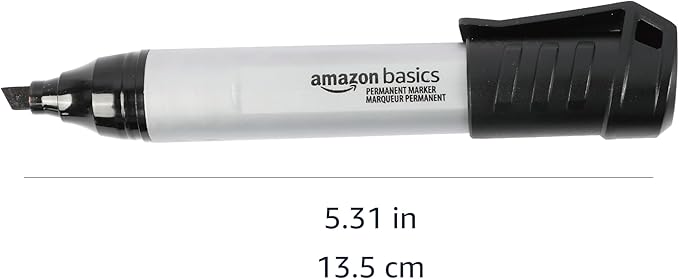 Amazon Basics Large Chisel Tip Permanent Markers - Image 5