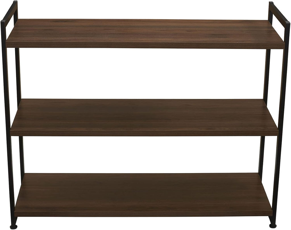 household essentials jamestown wide 3 shelf open storage showing dimensions