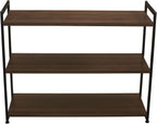 household essentials jamestown wide 3 shelf open storage showing dimensions