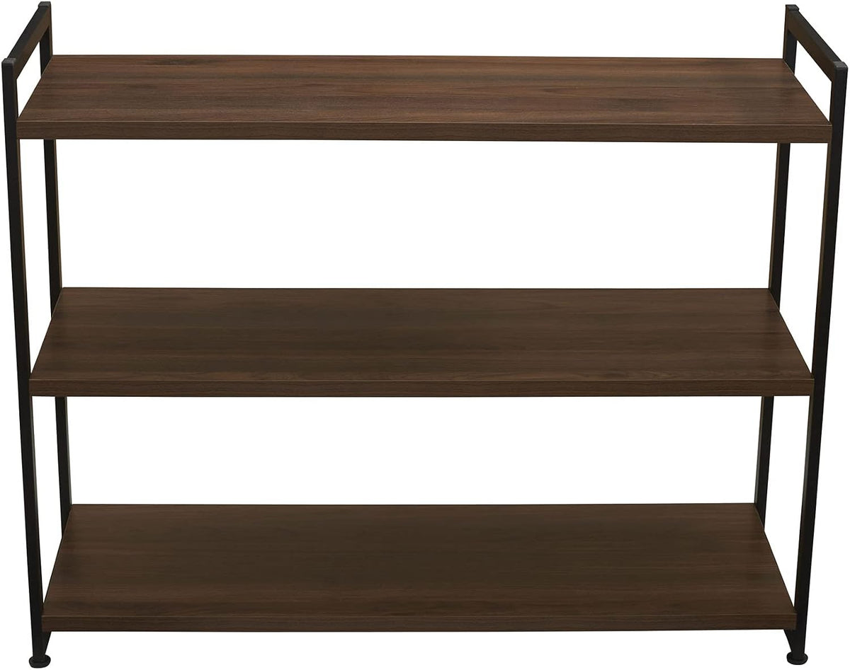 household essentials jamestown wide 3 shelf open storage showing dimensions