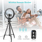 Sensyne 14" Ring Light with Tripod Stand, LED Circle Light with Phone Holder - Image 3