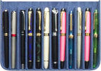 MIVLXLX PU Leather 12 Fountain Pen/Pencil Tray Case Organizer, Fashion Design - Image 7