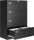AFAIF 4 Drawer File Cabinets for Home Office, Metal Filing Cabinet by AFAIF