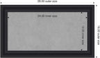 Amanti Art Black Framed Magnetic Board 16x28 Small Vision Board - Image 2