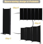 CHOSENM Room Divider, 6 Panel Folding Privacy Screens - Image 5