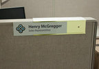 Over the Cube The Original Quality Aluminum, Changeable Cubicle Nameplate Holder - Image 3