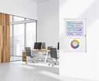 Lockable Magnetic Whiteboard Enclosed Bulletin Board – 36x24 Inch Aluminum - Image 3