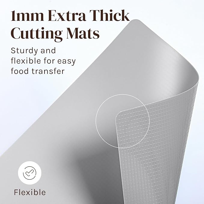 Cooler Kitchen Extra Thick Flexible Cutting Mat Set - Image 7