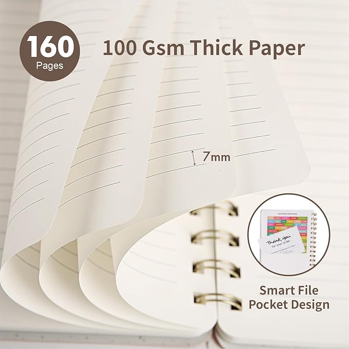 Spiral Notebook-5.75" x 8.125" College Ruled Journal - Image 3