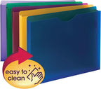 Smead Poly Expanding File Jacket, Straight-Cut Tab, 1” Expansion, Letter Size - Image 3