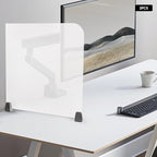 2 Pack Clamp-on Desk Privacy Panels, Frosted Acrylic Desk Dividers - Image 7