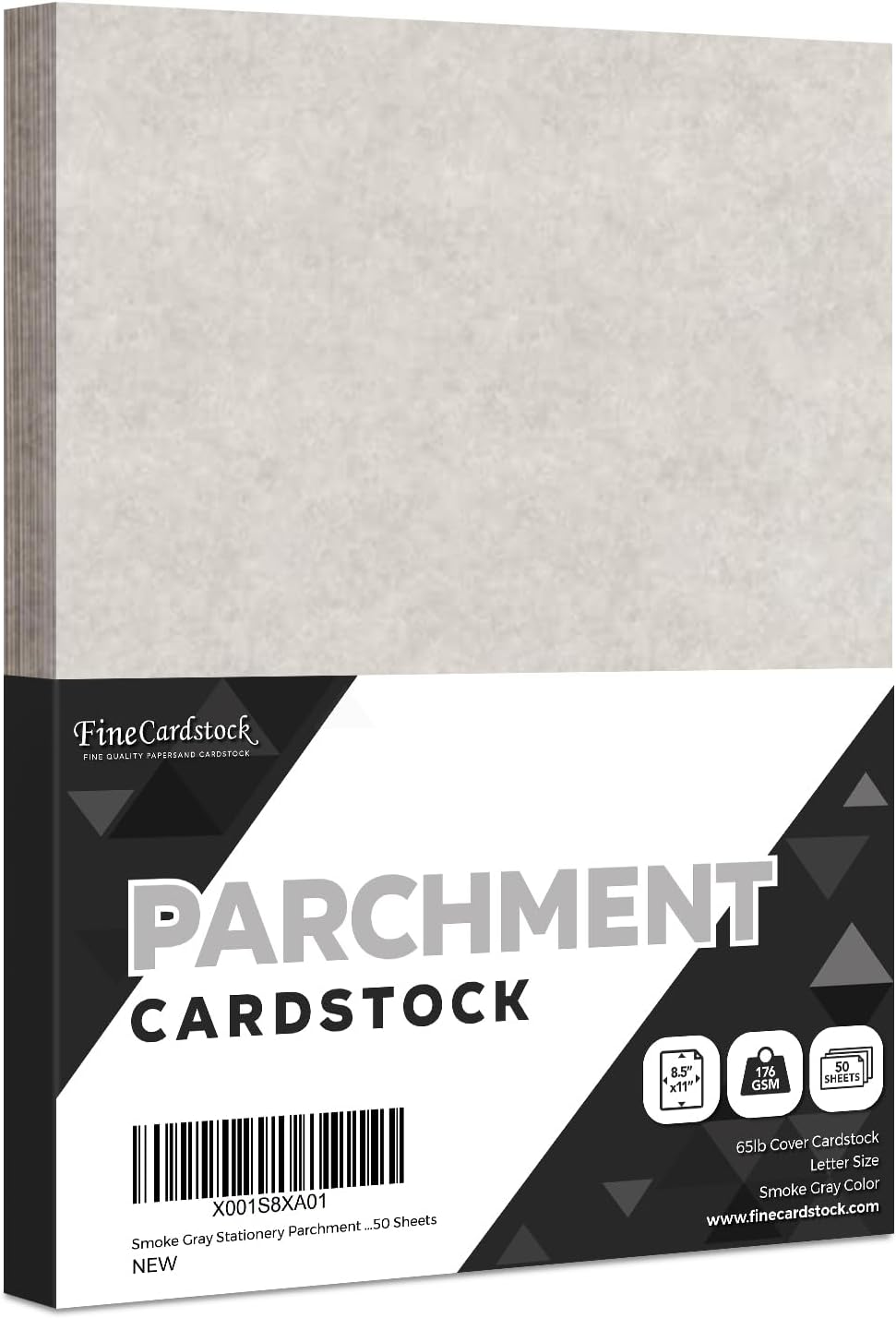 smoke gray stationery parchment recycled paper | 65lb, main product view