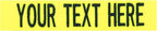 Custom Uniform Name Tapes Solid Colors. Neon Yellow Fabric, 3.5 Inch Hook by NORTHERNSAFARI