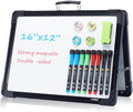 Small Dry Erase White Board – TANKEE Magnetic Desktop Foldable Whiteboard by Tankee
