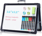 Small Dry Erase White Board – TANKEE Magnetic Desktop Foldable Whiteboard by Tankee
