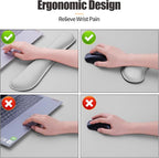 Bloss Leather Desk Pad and Keyboard Wrist Rest, Large Mouse Pad + Keyboard - Image 6