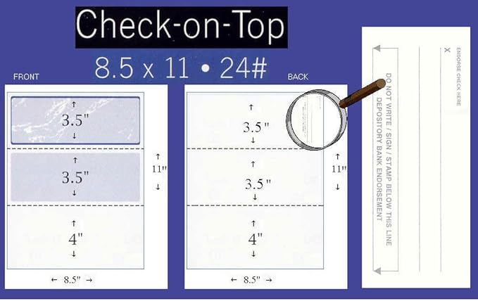 Compuchecks Check on Top Blank Check Paper - Image 2
