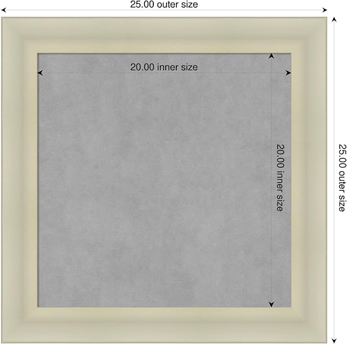 Amanti Art Silver Framed Magnetic Board 25x25 Medium Vision Board - Image 2