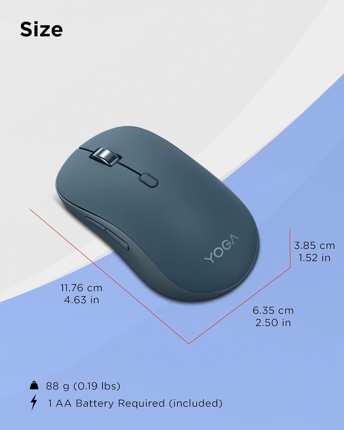 Lenovo Yoga Bluetooth Silent Mouse, 3 Level DPI Adjustment, 36 Month Battery ...