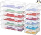 novelinks Stackable Plastic Clear Storage Box Containers by novelinks