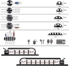 DRIVUU 311Pcs Cable Management Organizer Kit 4 Cable Sleeve Split, 53Cable - Image 4