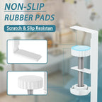 2Pack Under Desk Cable Management Tray, No Drill Mesh Desk Cable Tray, Wire - Image 4