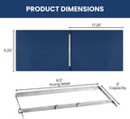 10 Pack 11x17 Pressboard Report Covers, 3 Inch Capacity, Metal Prong | Holds 240 Pages, Heavy-Duty Landscape Folder for Blueprints and Reports, Blue Fiberboard Binder - Performore