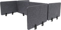 Clamp-On Acoustic Desk Divider, Desktop Privacy Panel, Sound Absorbing
