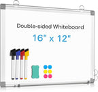 AMUSIGHT Dry Erase Board White Board, Hanging Mounted Whiteboard Silver by AMUSIGHT