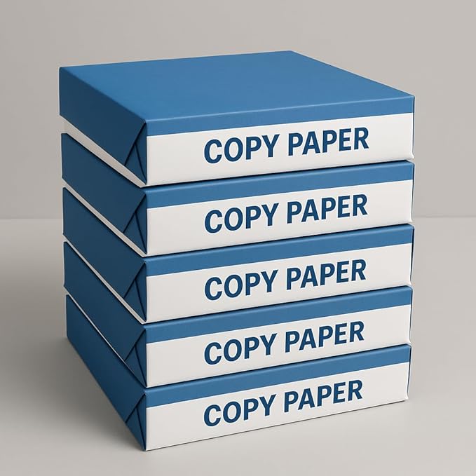 Multi-Use Printer & Copy Paper – 5 Reams, 8.5 x 11, 20 lb, 92 Bright – White by Unknown