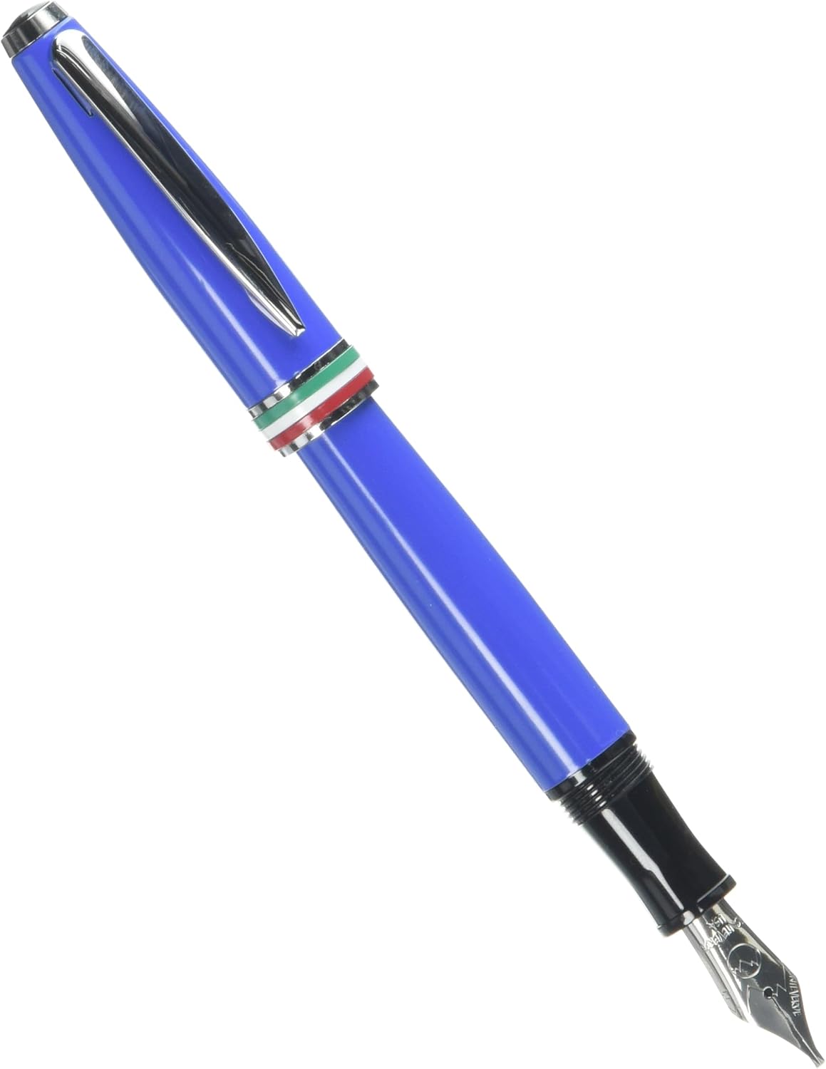 Monteverde USA Aldo Domani Italia Fountain Pen Exotic Blue - Stub Nib - Luxur...