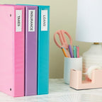 Juvale Clear Vinyl Binder Spine Label Pockets - Image 3
