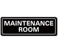 Maintenance Room Sign, Premium Durable Acrylic Material, Super Strong Adhesive by Unknown