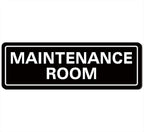 Maintenance Room Sign, Premium Durable Acrylic Material, Super Strong Adhesive by Unknown