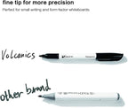 Volcanics Black Dry Erase Markers Low Odor Fine Whiteboard Markers Thin Box of - Image 3