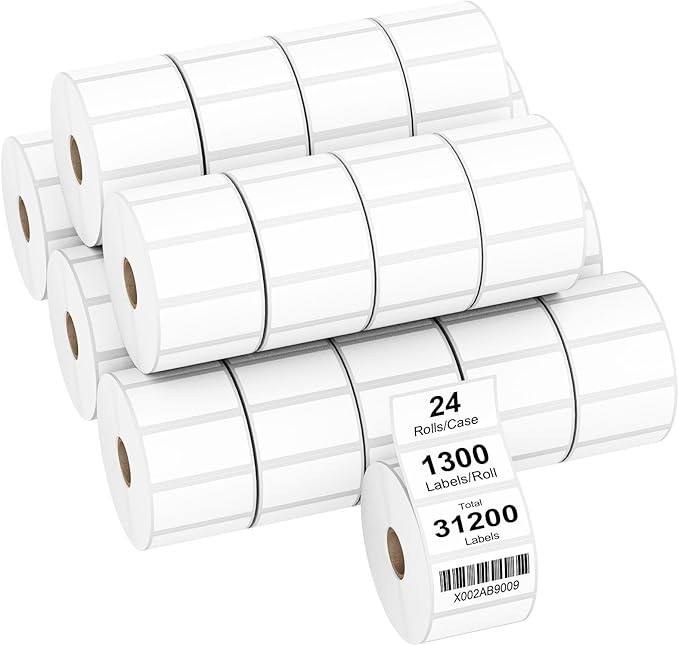 AveneMark 24 Rolls 2" x 1" Direct Thermal Labels by AveneMark