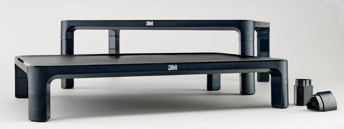 3M Adjustable Computer Monitor Stand, 16 in x 12 in x 13.6 in