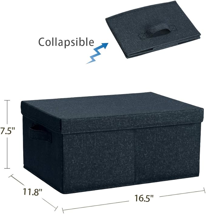HOONEX Linen Foldable Storage Bins - Image 5