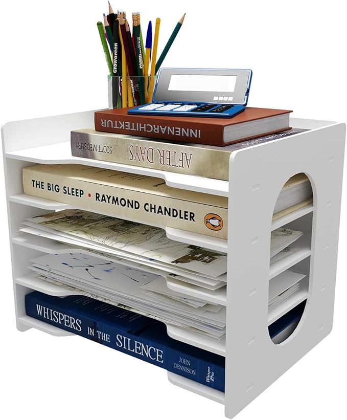 Natwind 5-Tier Desk Organizer, File Organizer, File Paper Organizer - Image 6