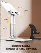 LISEN Tablet Stand for iPad Stand Holder Desk, Foldable Home Office Desk - Image 4
