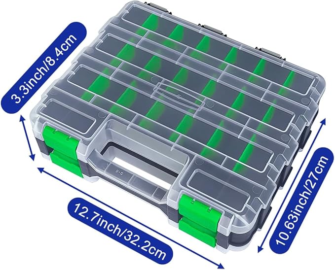 Tools Organizer Box Small Parts Storage Box 50-Compartment Double Side Hardware - Image 3