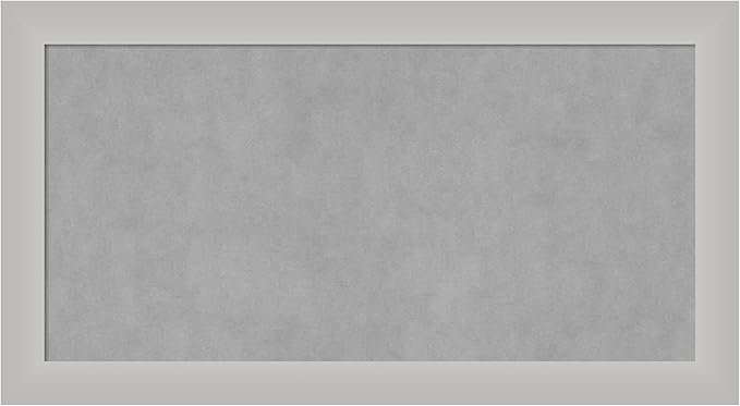 Amanti Art Silver Framed Magnetic Board 15x27 Small Vision Board by AmantiArt