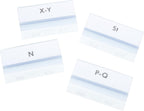 Durable 186819 Slider Files for Filing Cabinet 25 Pieces Plastic Clear