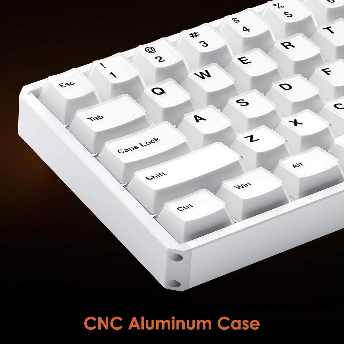 Akko MOD68 8k Rapid Trigger Aluminum Gaming Keyboard Misty White Wired HE Key...