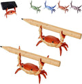 Desk Crab Pen Holder, Cute Weightlifting Crab Pencil Holder by Unknown