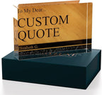 Personalized Gifts, Custom Quote Block Letter Board, Crystal-Clear Acrylic - Image 3