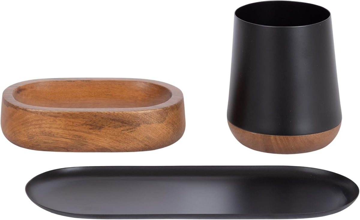 Kate and Laurel Koni Modern Three-Piece Tabletop Organization Set; 12 x 6 x 5...